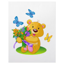 Cute teddy bear letterhead