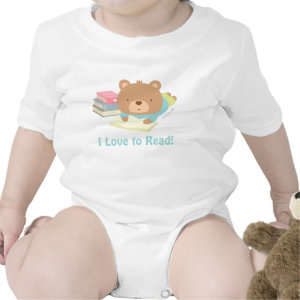 Cute Teddy Bear Loves To Read For Toddlers Romper