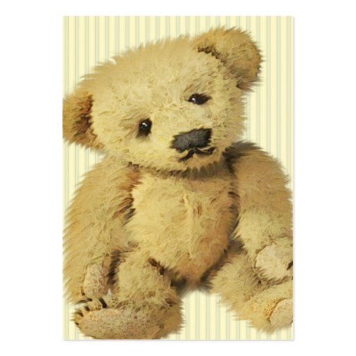 Cute Teddy Bear Personalized Business Card Templates (front side)