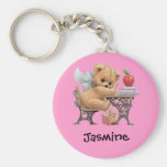 Cute Teddy Bear Personalized Name Gift Keychains