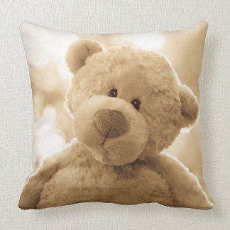 teddy bear throw pillow