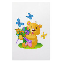 Cute teddy bear custom stationery