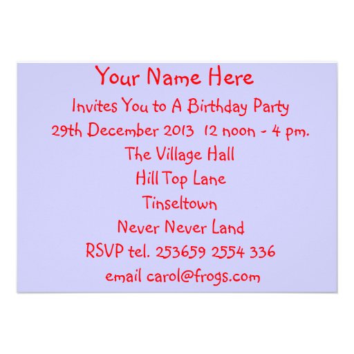 Cute Teddy Bears Fun Kids Party Invitations