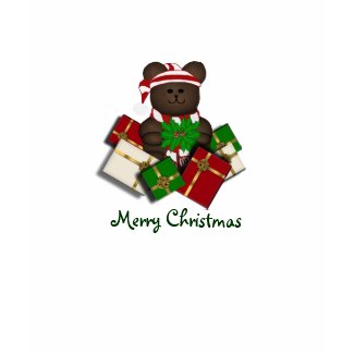 Cute Teddy Merry Christmas Tshirt shirt