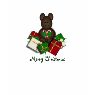 Cute Teddy Merry Christmas Tshirt shirt