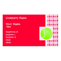 Cute Tennis Ball Business Cards