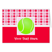 Cute Tennis Ball Greeting Cards