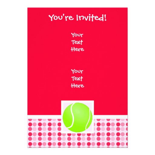 Cute Tennis Ball Invite