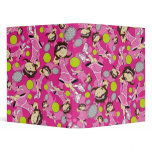 Cute Tennis Girl Binder