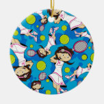 Cute Tennis Girl Ornament