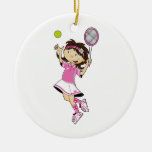 Cute Tennis Girl Ornament