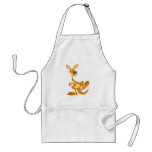 Cute Thumping Cartoon Kangaroo Apron