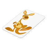 Cute Thumping Cartoon Kangaroo Flexible Magnet
