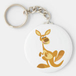 Cute Thumping Cartoon Kangaroo Keychain