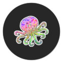 cute tie dye octopus stickers