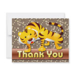 CUTE TIGER THANK YOU NOTE CARD PERSONALIZED ANNOUNCEMENT