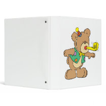 cute time for a party celebration teddy bear desig binders