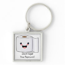 Cute Toilet Paper Keychain