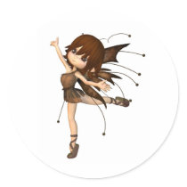 Cute Toon Autumn Fairy stickers