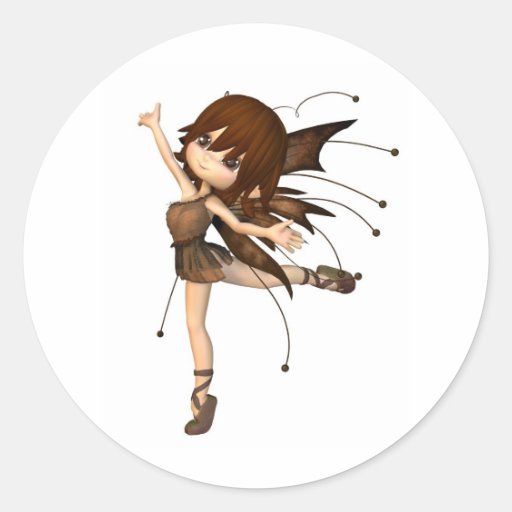 Cute Toon Autumn Fairy Stickers