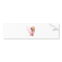 Cute Toon Ballerina Fairy in Pink - kneeling
