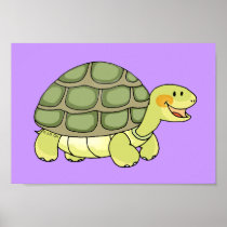 Cute tortoise poster