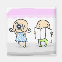 Cute tourists magnets
