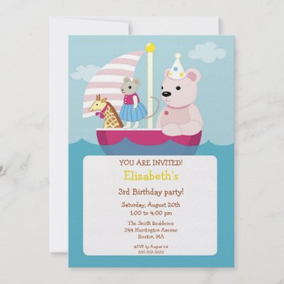 Toys  Kids Party on Cute Toy Boat Kid S Birthday Invitations By Limelightinvitations