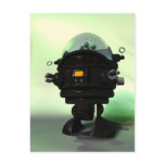 Cute Toy Planet Robot Postcard