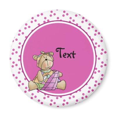 Cute toy teddy design magnets by Teddy_Shop