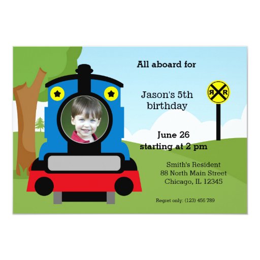 Cute train birthday card | Zazzle