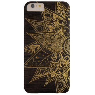 Cute trendy flower henna hand drawn design barely there iPhone 6 plus case