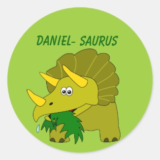 Cute Triceratops Custom Name Dinosaur Cool Kids
