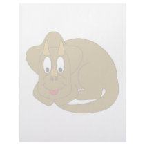Cute Triceratops letterhead
