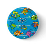Cute Tropical Fish Button
