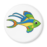 Cute Tropical Fish Magnet