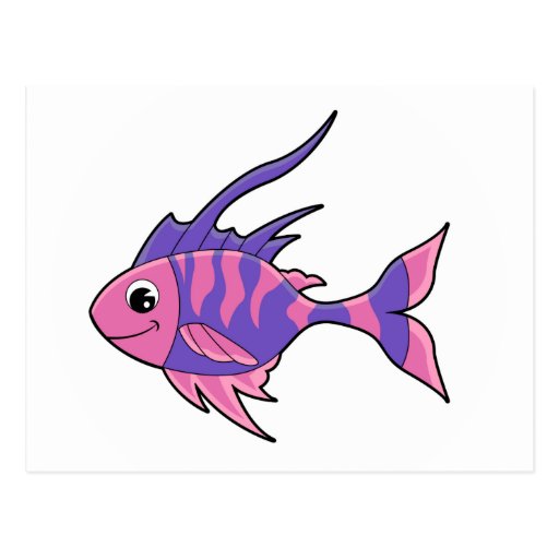 Cute Tropical Fish Postcard