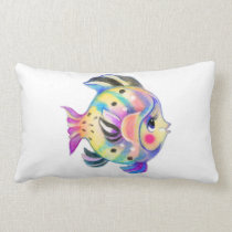 Cute Tropical Fishie Pillow pillows