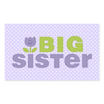 Cute Tulip Big Sister Sticker stickers