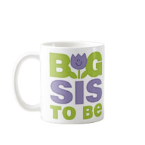 Cute Tulip Big Sister To Be Mug mugs