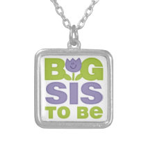 Cute Tulip Big Sister To Be Necklace necklaces