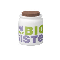 Cute Tulip Big Sister Trinket Jar candy jars
