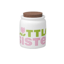 Cute Tulip Little Sister Trinket Jar candy jars