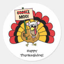 Cute Turkey Customizable Sticker
