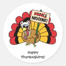 Cute Turkey Customizable Sticker