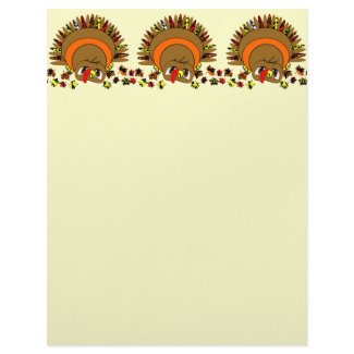 Cute Turkey letterhead