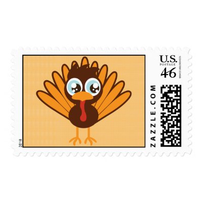 Cute Turkey postage