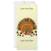 Cute Turkey rack cards by samack Cute Turkey rack cards