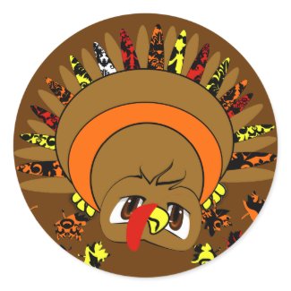 Cute Turkey sticker