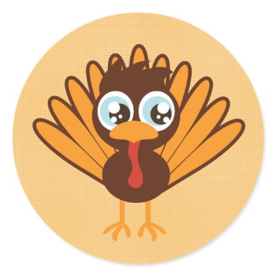 Cute Turkey stickers